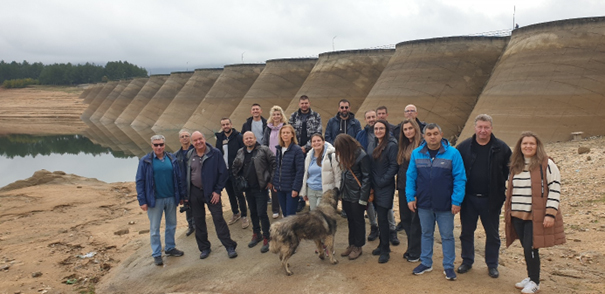 Преграден профил на браната Прилеп, 18.10.2025, учесници на стручната посета 